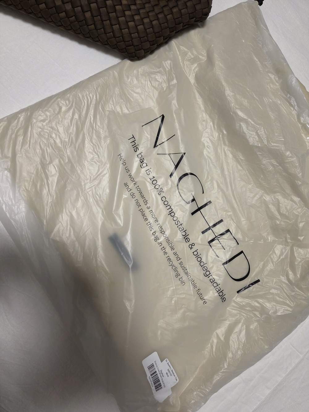 NWT Naghedi Medium Woven Tote - Picture 6 of 9